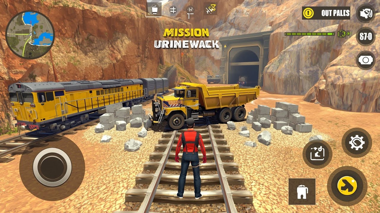 🚆💥 Train Track Blocked by Dumper Truck | Impossible Escape Mission 🎮🔥