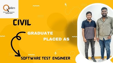 PLACEMENT ROADMAP | CIVIL Graduate placed as SOFTWARE TEST ENGINEER from QSpiders Rajajinagar