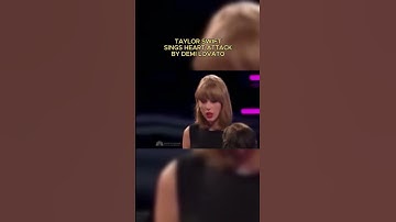 Thumbnail of Taylor Swift sings Heart Attack by Demi Lovato #taylorswift #thevoice #demilovato #popculture #short