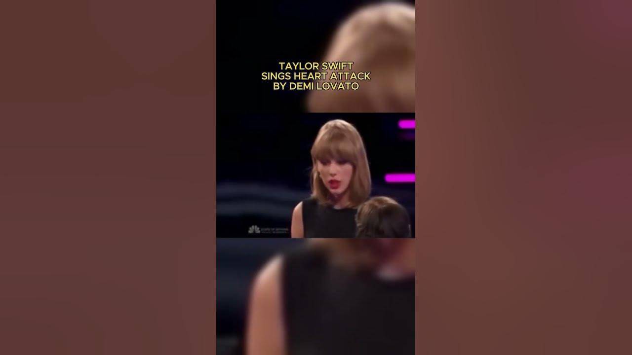 Taylor Swift sings Heart Attack by Demi Lovato #taylorswift #thevoice #demilovato #popculture #short