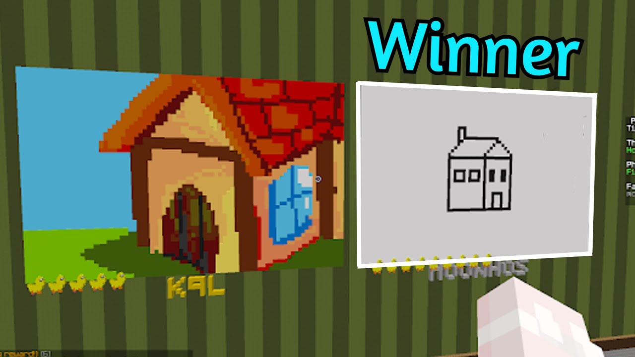 drawing your house in hypixel pixel painters