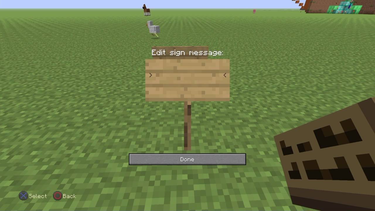 Minecraft PS4 Edition [How to do the sign color glitch] - YouTube