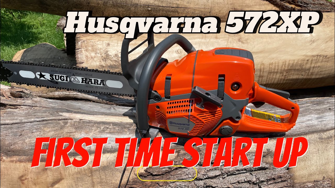First time start up Husqvarna 572XP - YouTube
