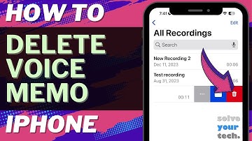 iOS 17: How to Delete Voice Memo on iPhone
