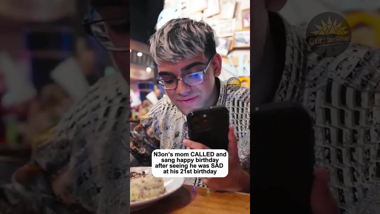N3on’s mom CALLED and sang happy birthday after seeing he was SAD at his 21st birthday