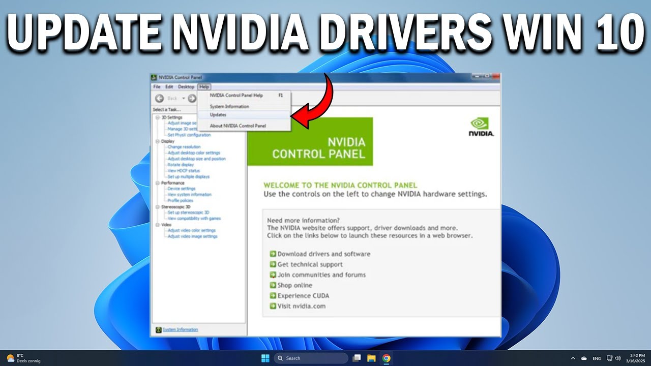 How To Update NVIDIA Drivers Windows 10 - Easy Fix - YouTube
