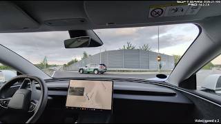 Danish FSD (Supervised) Drive #22 - Highway - Tesla Model 3  - 2026.21.100