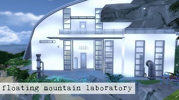 FLOATING MOUNTAIN LAB CHALLENGE Sims 4 Speed Build (Part 2/2)