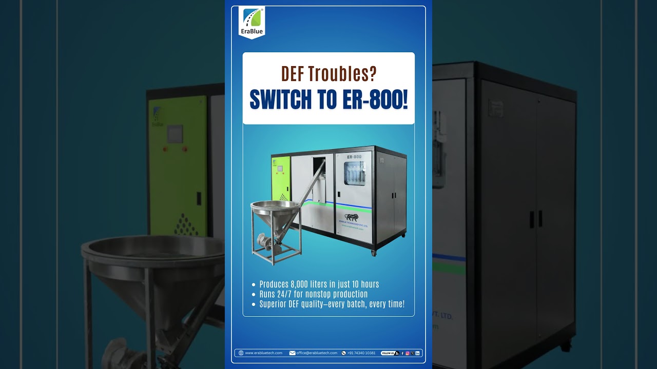 ER-800 – The Ultimate DEF Solution | DEF Making Machine | AdBlue