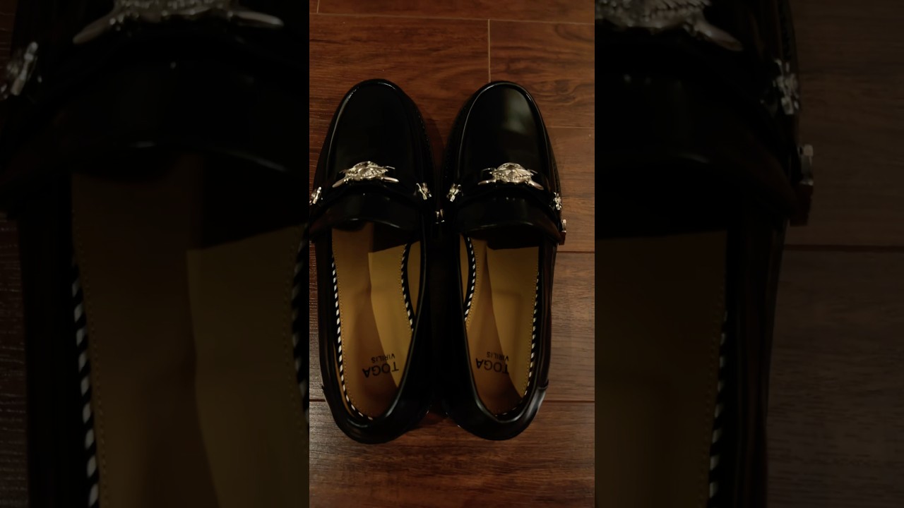 Black leather Loafers for men | Toga Virlis   