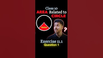 Class 10 Maths Ex 11.1 Q1 😱 Easy Trick to Solve | Areas Related to Circles | Full Solution #shorts