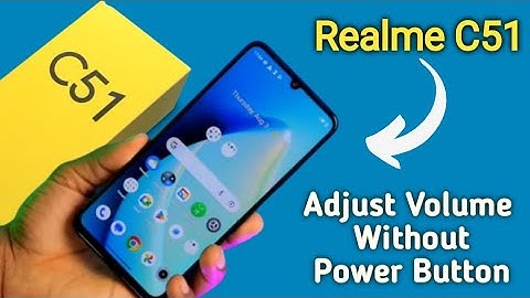how to adjust volume without power button, Realme c51 adjust volume without power button setting