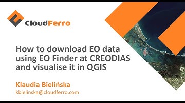 Downloading EO data with EO Finder at CREODIAS and visualising in QGIS