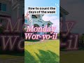How to count the days of the week in Korean #shorts #koreanculture #learnkorean