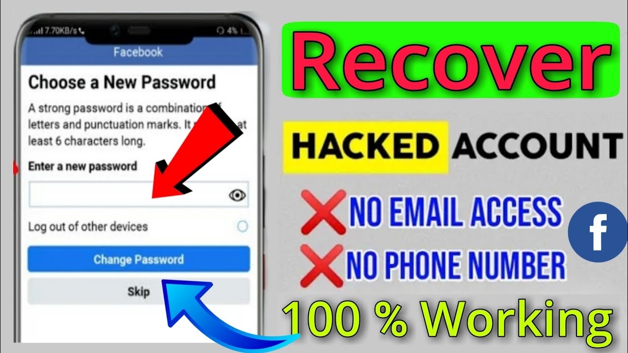 Facebook Account Hacking Recover Without Email and Number Hacking FB