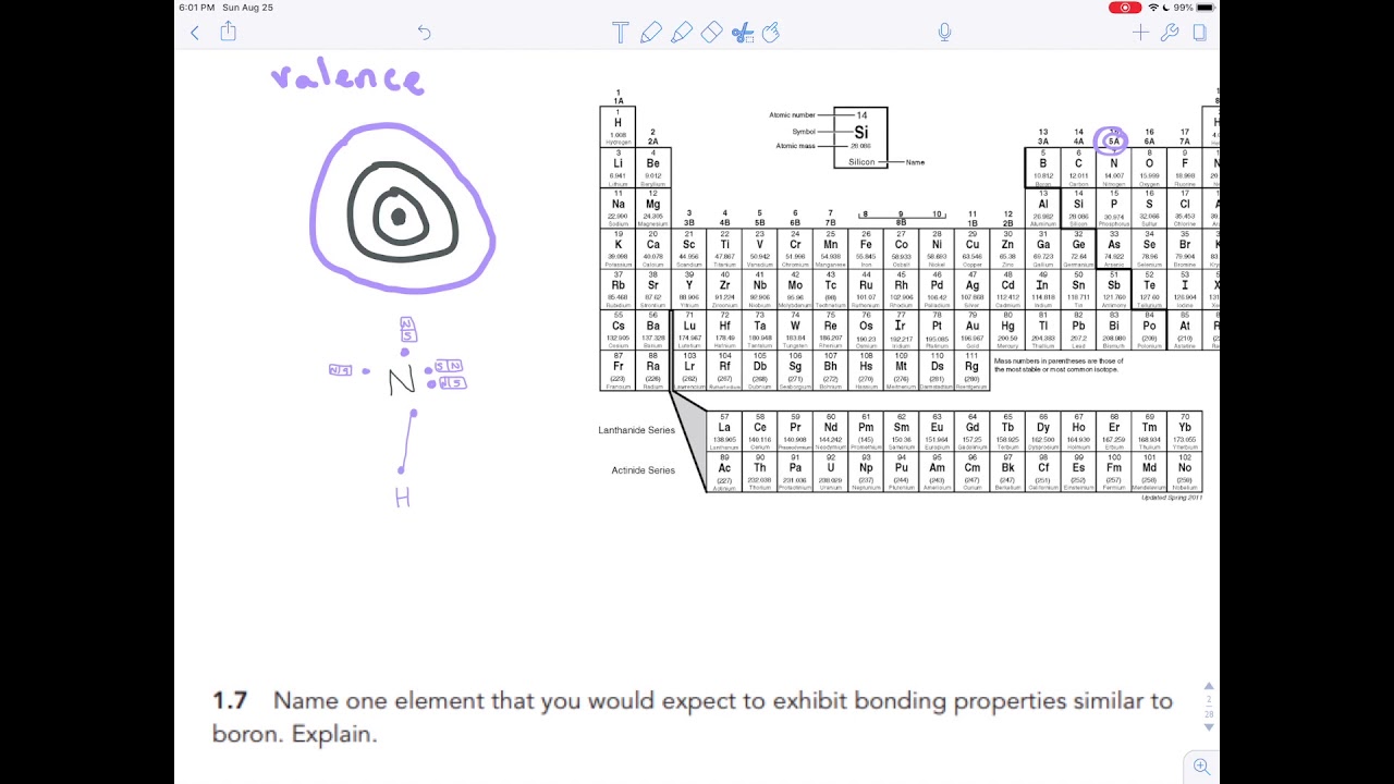 Exercise 1.6 - Lewis Dot Structures, Valence Electrons, and Bonding ...