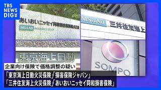 金融庁 損保大手4社に年内にも行政処分へ 企業向け保険でカルテル疑い｜TBS NEWS DIG