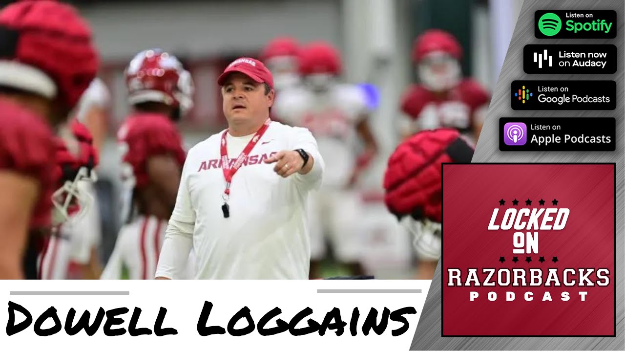 Razorback TE Coach Dowell Loggains Fall Camp Press Conference - Arkansas Football