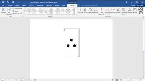 How to type therefore symbol in Word document