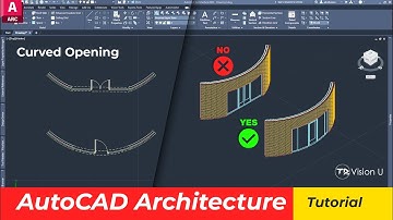 Curved Walls Openings // AutoCAD Architecture 2025