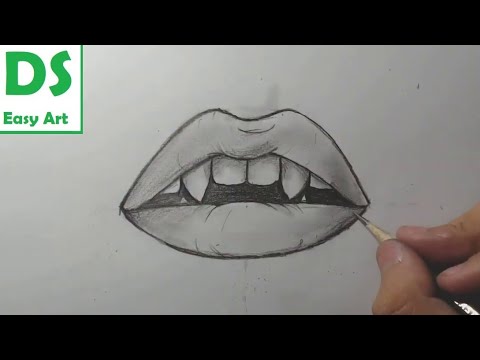 como desenhar dentes vampiro｜Pesquisa do TikTok