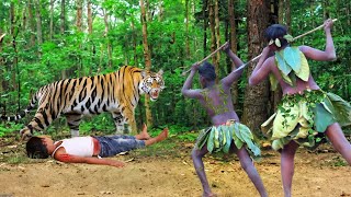 royal bengal tiger attack | tiger attack man in the forest, tiger attack in jungle