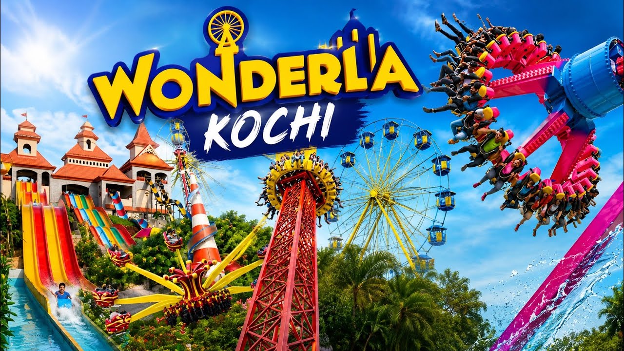 Wonderla amusement park Kochi | Wonderla water theme park | 