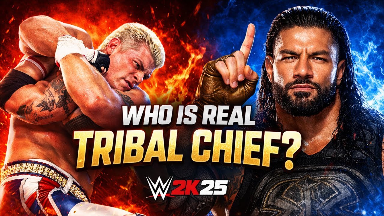 Cody Rhodes vs Roman Reigns – Who Is The REAL Tribal Chief? 🔥 WWE 2K25 Gameplay 