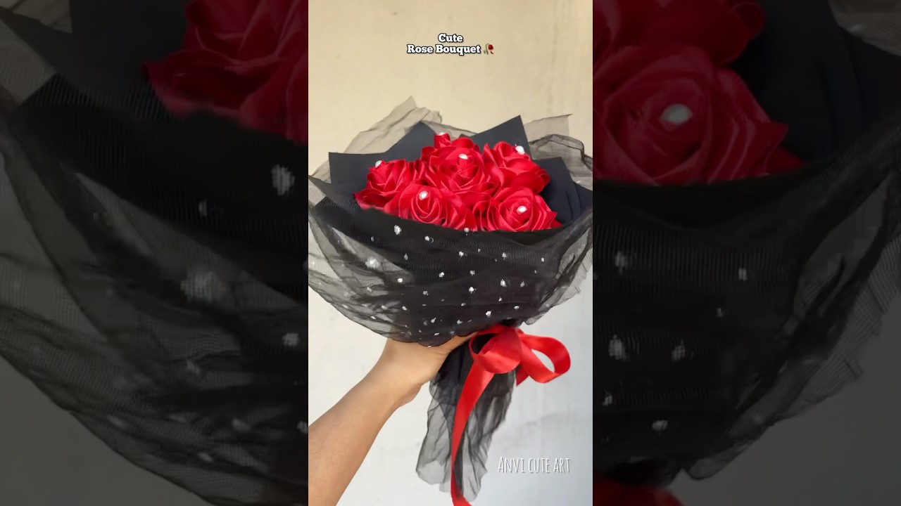 DIY Ribbon Rose | Rose Bouquet | Valentine’s Day gift ideas | diy rose 