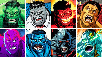 All Hulk Colors Explained! Red, Purple, Black… and More!