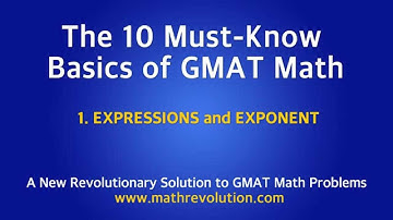 The must-know basics of math for GMAT math (01)｜Math Revolution