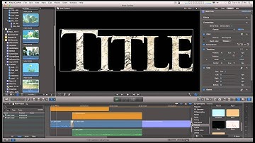FCPX Tutorial and Effect: Matte Titles and Drop Shadow (plus — free!)