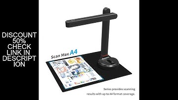 NETUM Book Scanner T101 Autofocus Document Scanner Max A4 A3 Size with Smart OCR Led Table Desk Lamp