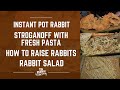 Instant Pot Rabbit, Stroganoff with Fresh Pasta, How-To Raise Rabbits (#928)
