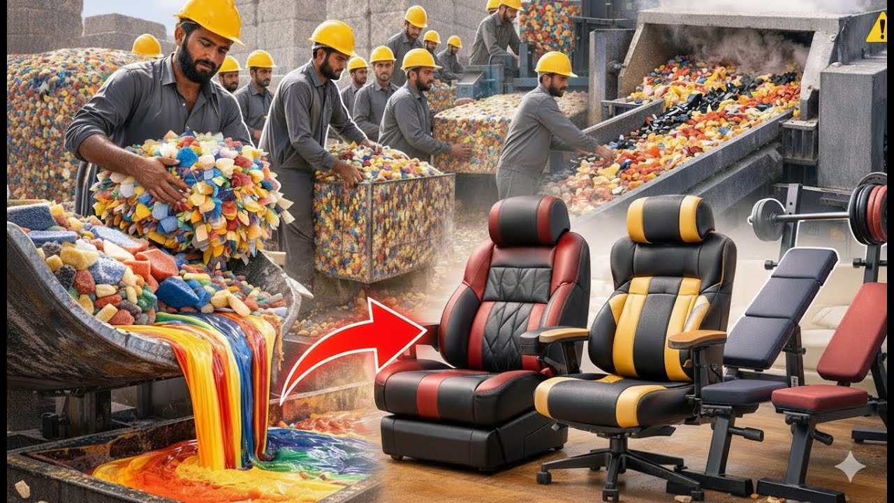 How Premium Gym Seats Are Made From Recycled Waste Foam