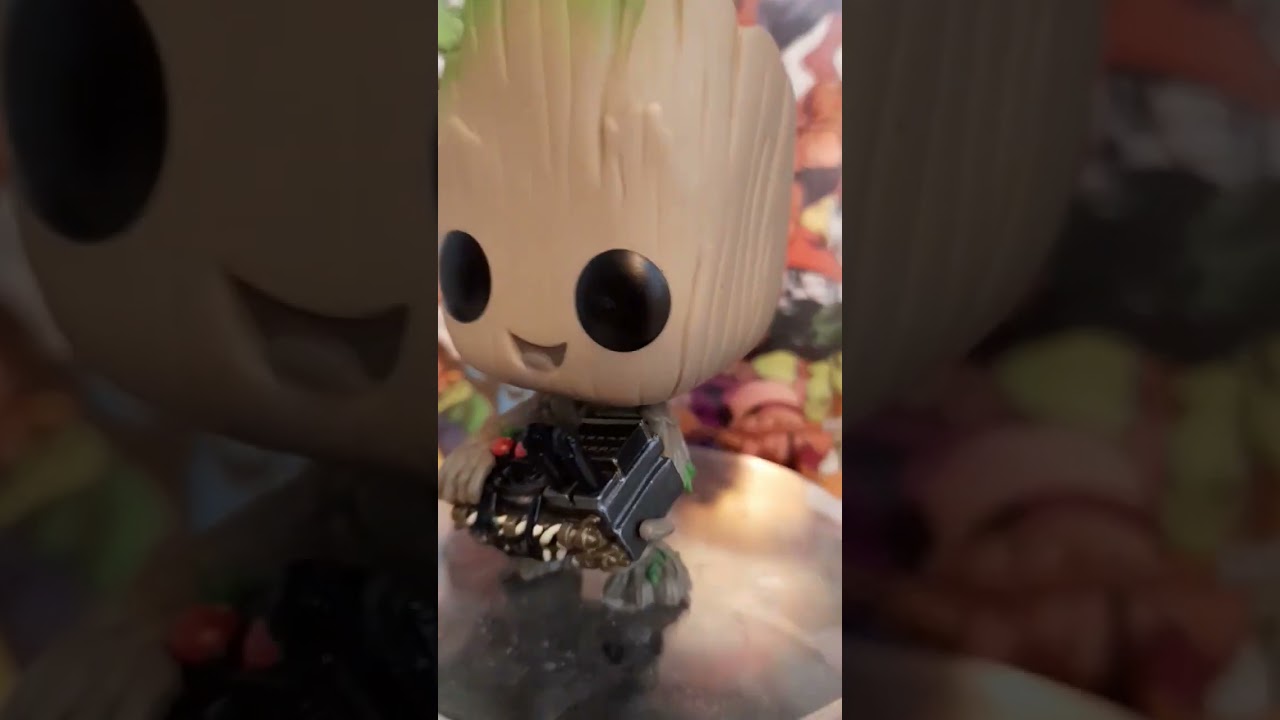 Funko Pop Guardians of the Galaxy: Groot with Bomb Collectible Figure,  Multicolor