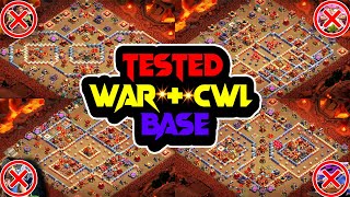 *TESTED* TH16 WAR + CWL BASE LINK | NEW ANTI ROOT RIDER BASE LINK  | TH16 BEST WAR BASE LAYOUT - COC