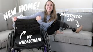 I MOVED! 🎉  (and it actually WORKS for my prosthetic leg & wheelchair!)