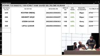 ADANA 250 BİN SOSYAL KONUT KURASI