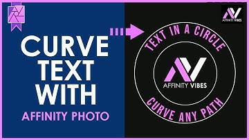 How To Curve Text with Affinity Photo (Text in a Circle / Curve Any Path) Affinity Photo Tutorial