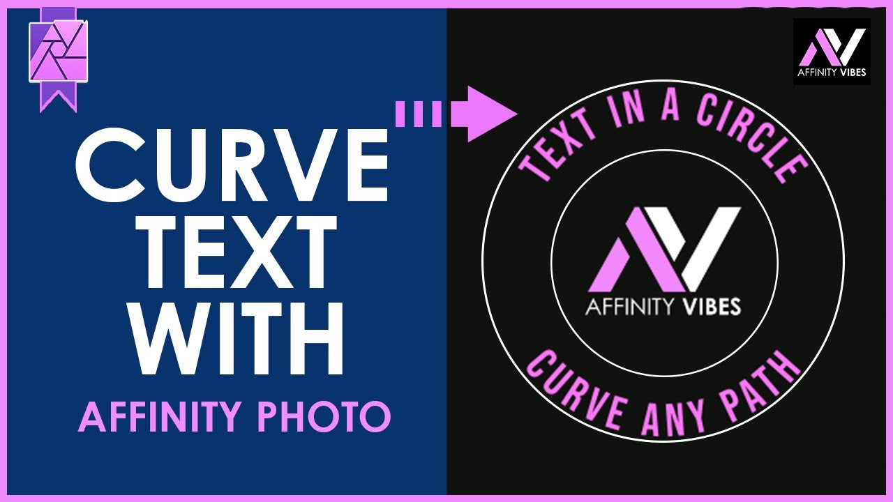 How To Curve Text with Affinity Photo (Text in a Circle / Curve Any ...