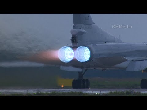 Видео: звук как у ракеты Ту-22М3 форсаж с голубым пламенем RF-34050