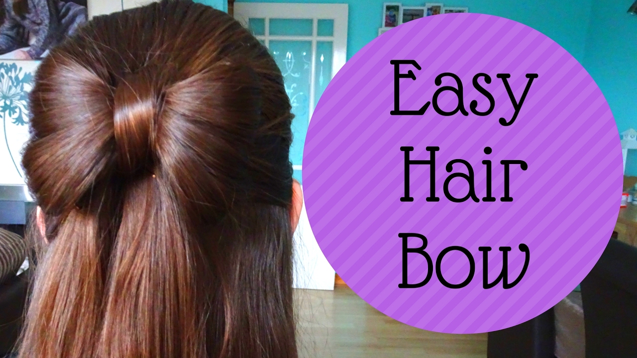 How To: Easy Hair Bow tutorial - quick 5 minute girls 