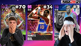 REACTING TO DBG RANKING THE TOP 100 BEST CARDS IN NBA 2K21 MyTEAM