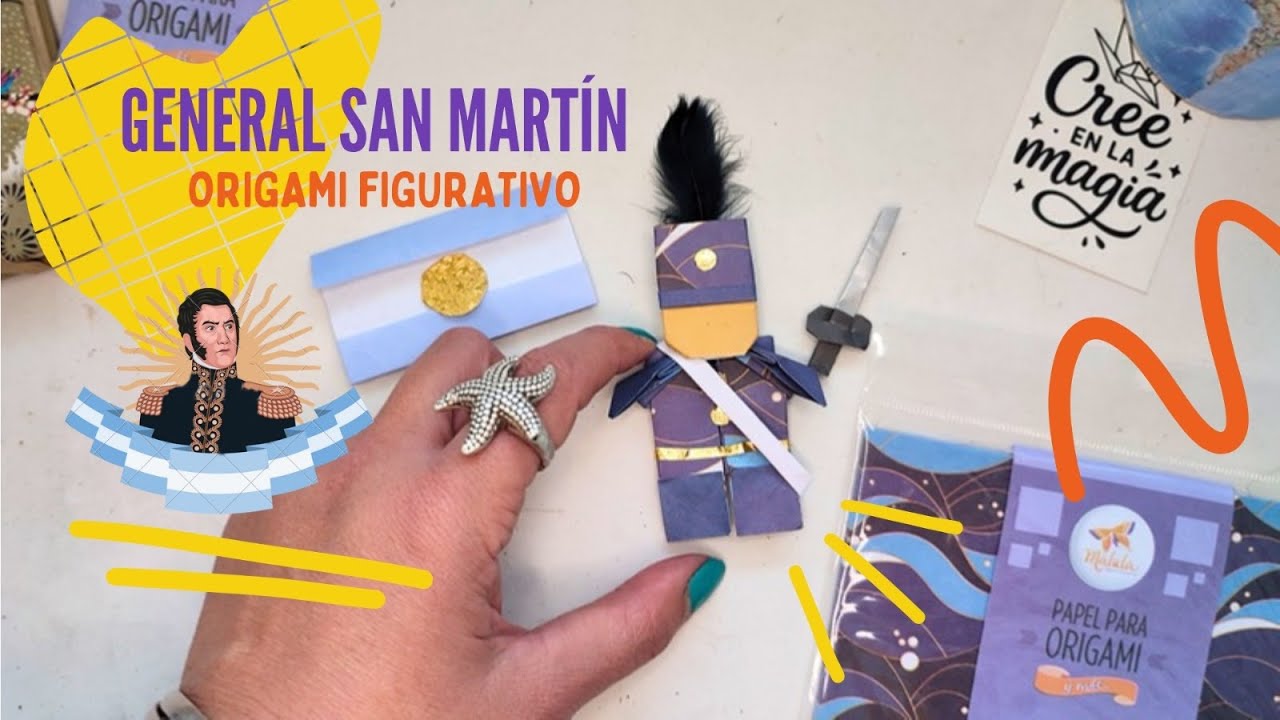Origami General San Martín (o soldado / cascanueces) – Paso a paso