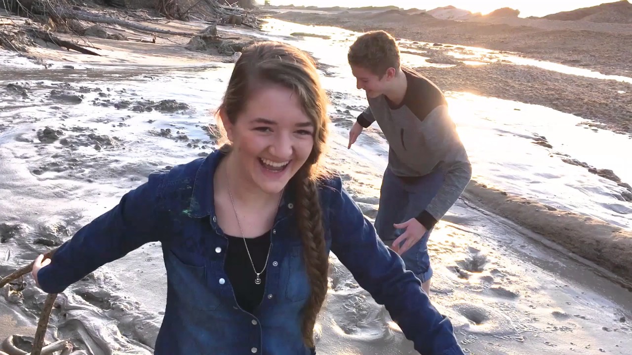 Walking through Clay... for SCIENCE!!!  Funny Beach Vlog