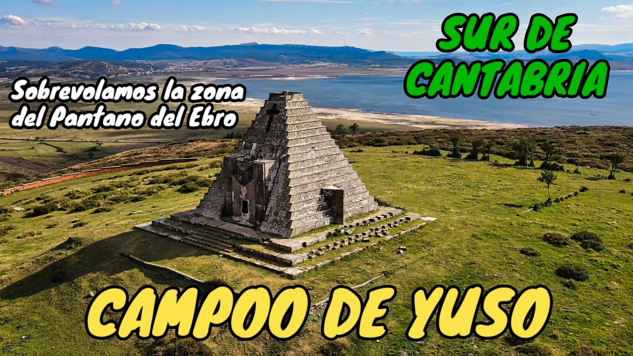 Sobrevolamos CAMPOO DE YUSO - Varios pueblos junto al Pantano del Ebro - SUR DE CANTABRIA 4K