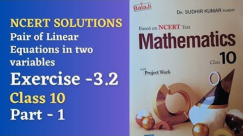 class 10 / exercise 3.2 /Shri Balaji Publications/check description below 👇/NCERT/Mathematics