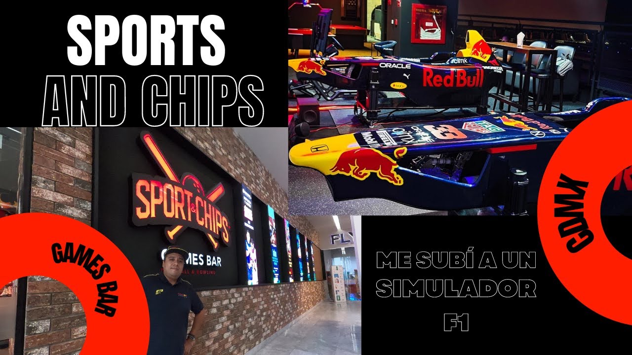 Me subí a un SIMULADOR F1 Conoce el Bar Deportivo SPORTS AND CHIPS