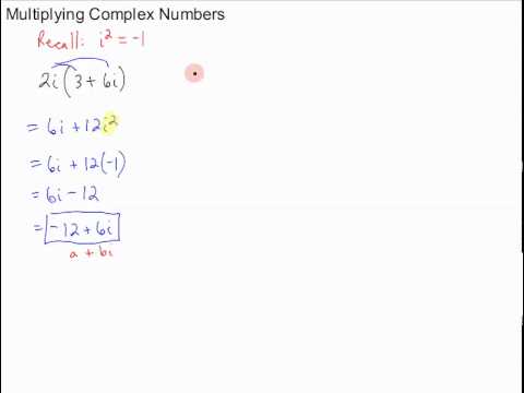 multiplying complex numbers